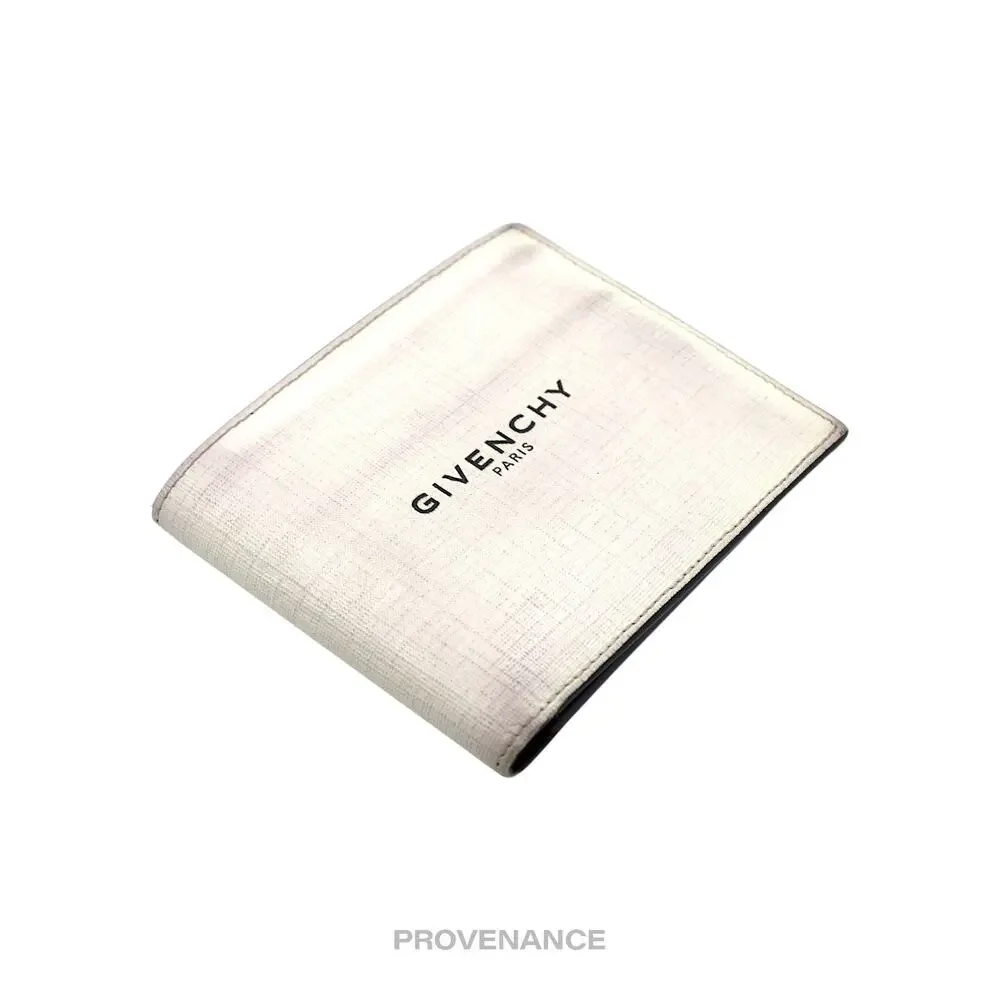🔴 Givenchy Glow In The Dark 8CC Bifold Wallet - White Black